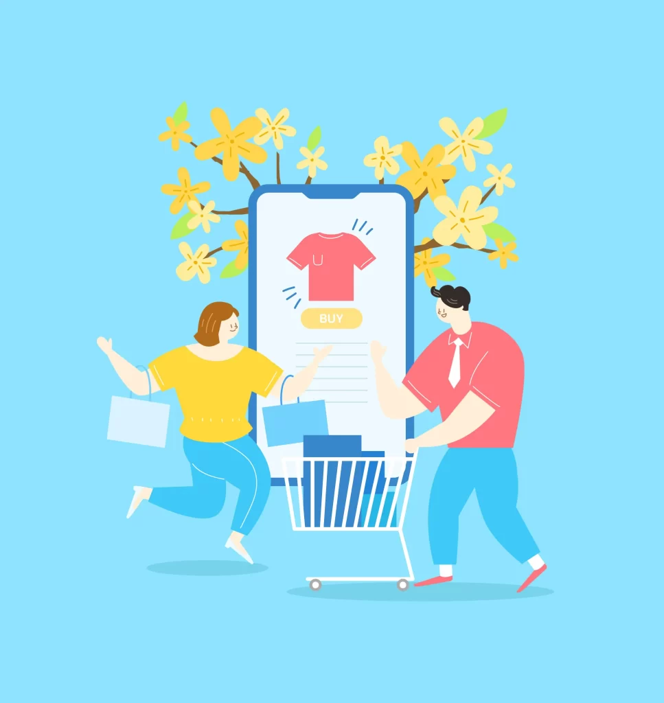 shopping buy vector illustration