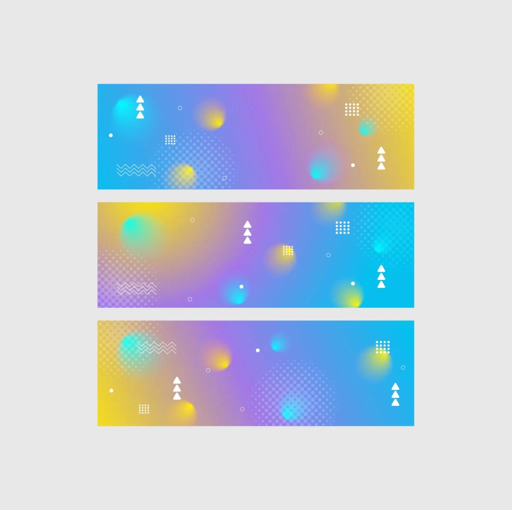 vector banner colorful background abstract Gradient