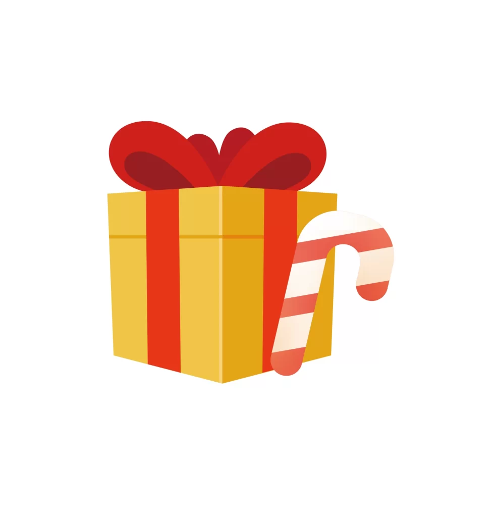 cartoon gift box vector illustration