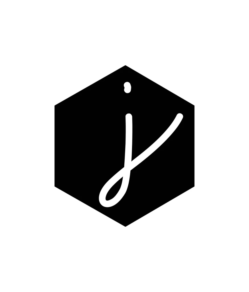 letter J vector logo typography