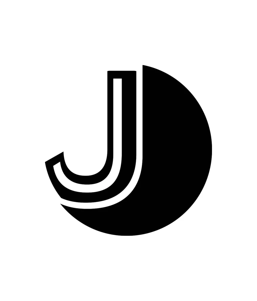 letter J vector logo typography