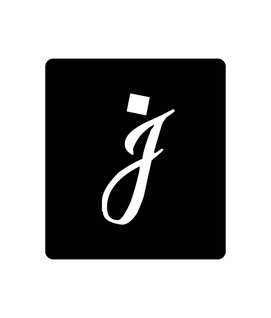 letter J vector logo typography