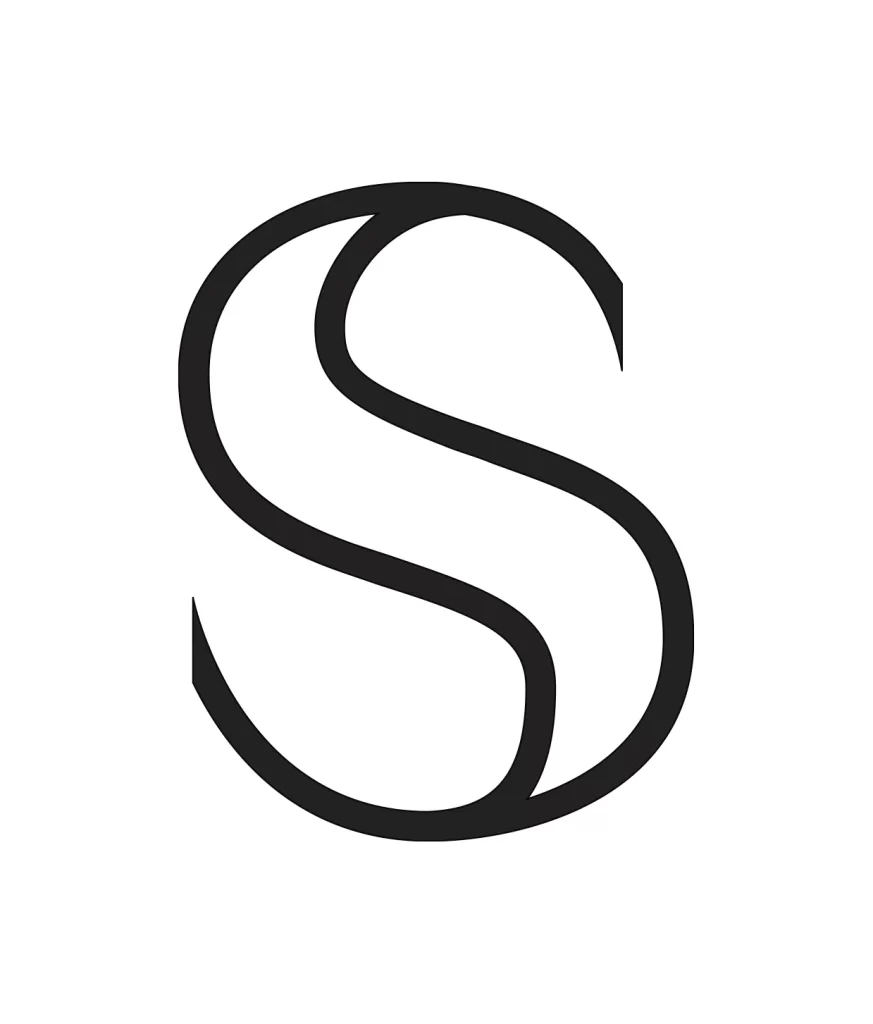 letter S vector logo typography