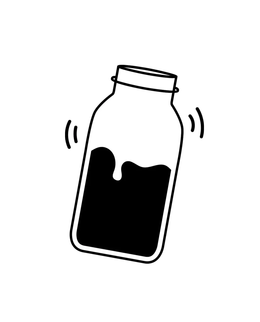 milk juice water bottle vector illustration