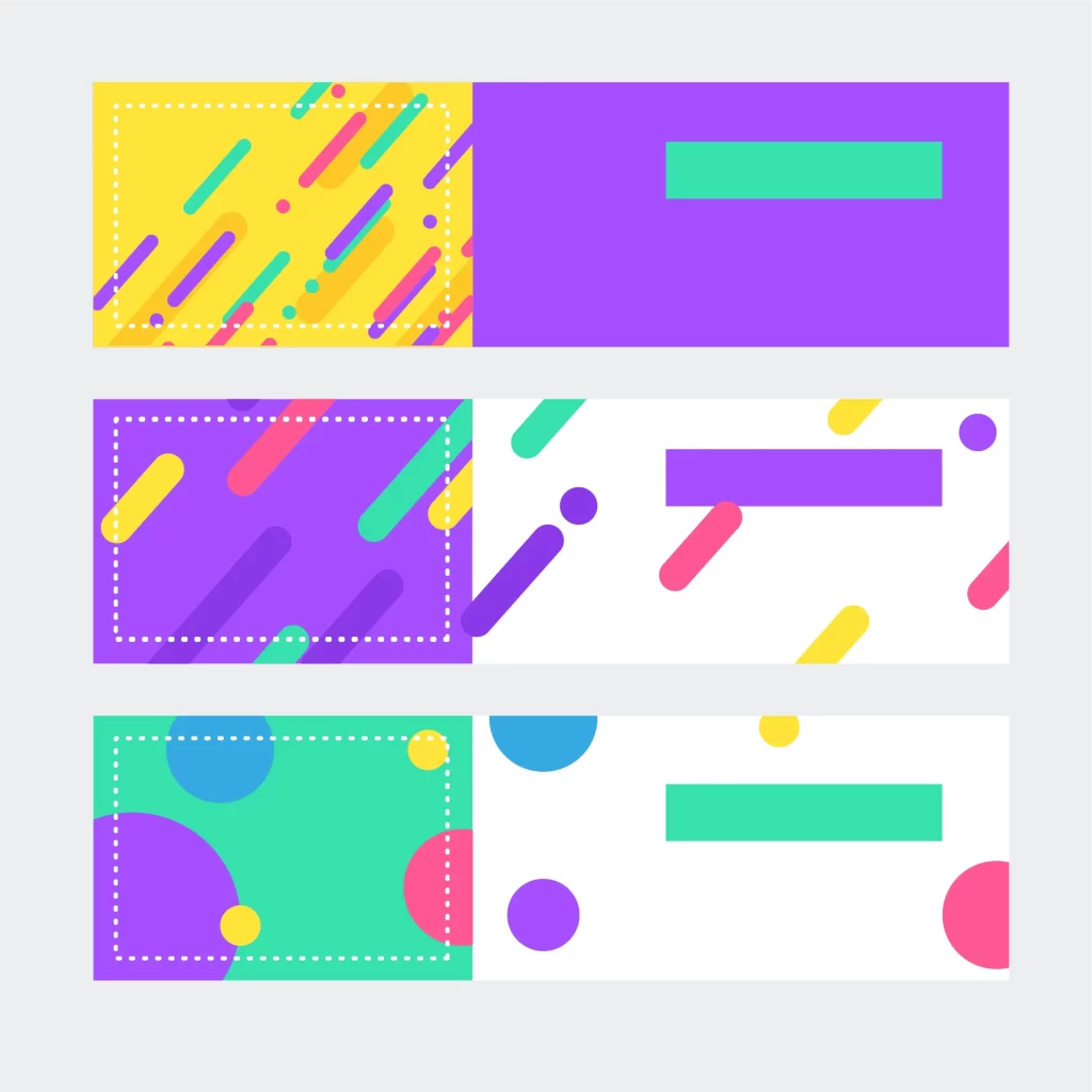 Abstract banner background vector