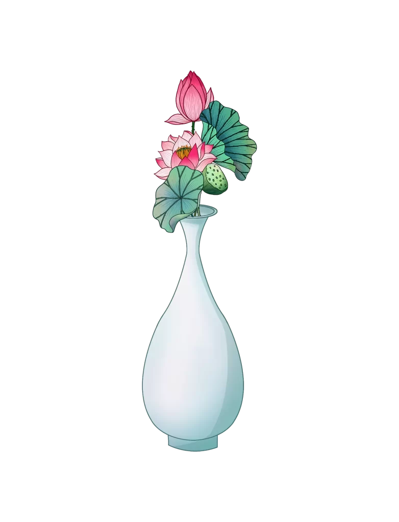 lotus vase PNG