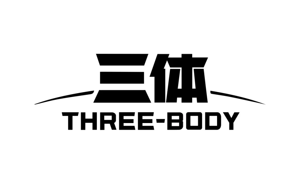 three body vector logo wordmark