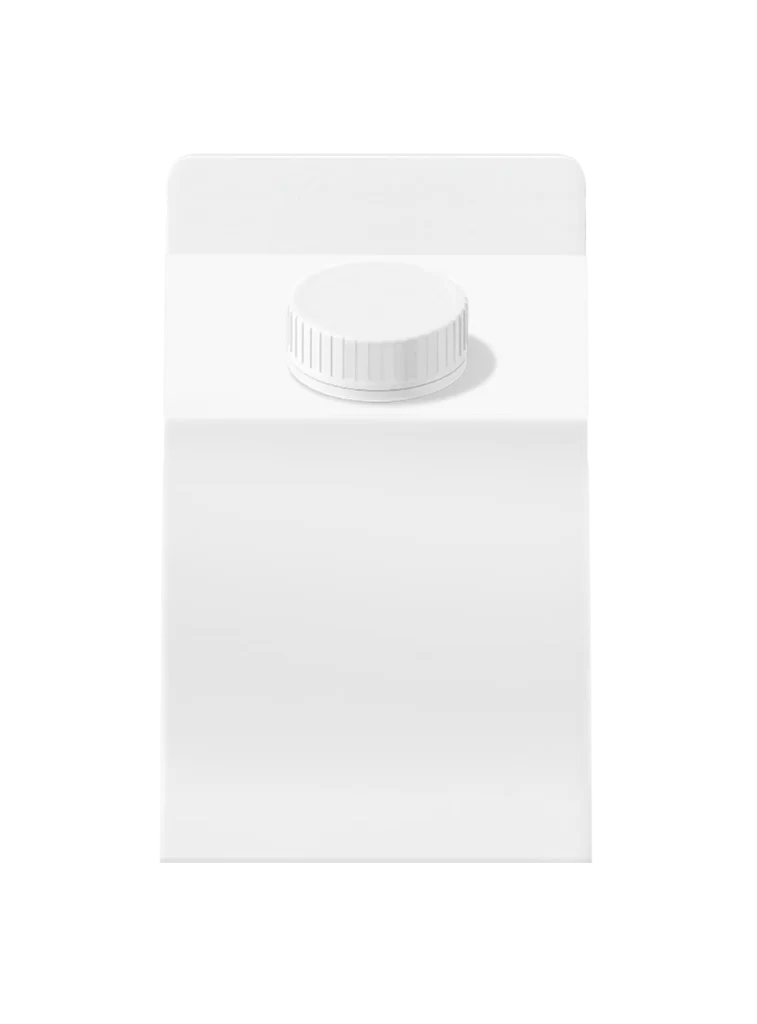 packaging yogurt milk side mockup Tetra Pak