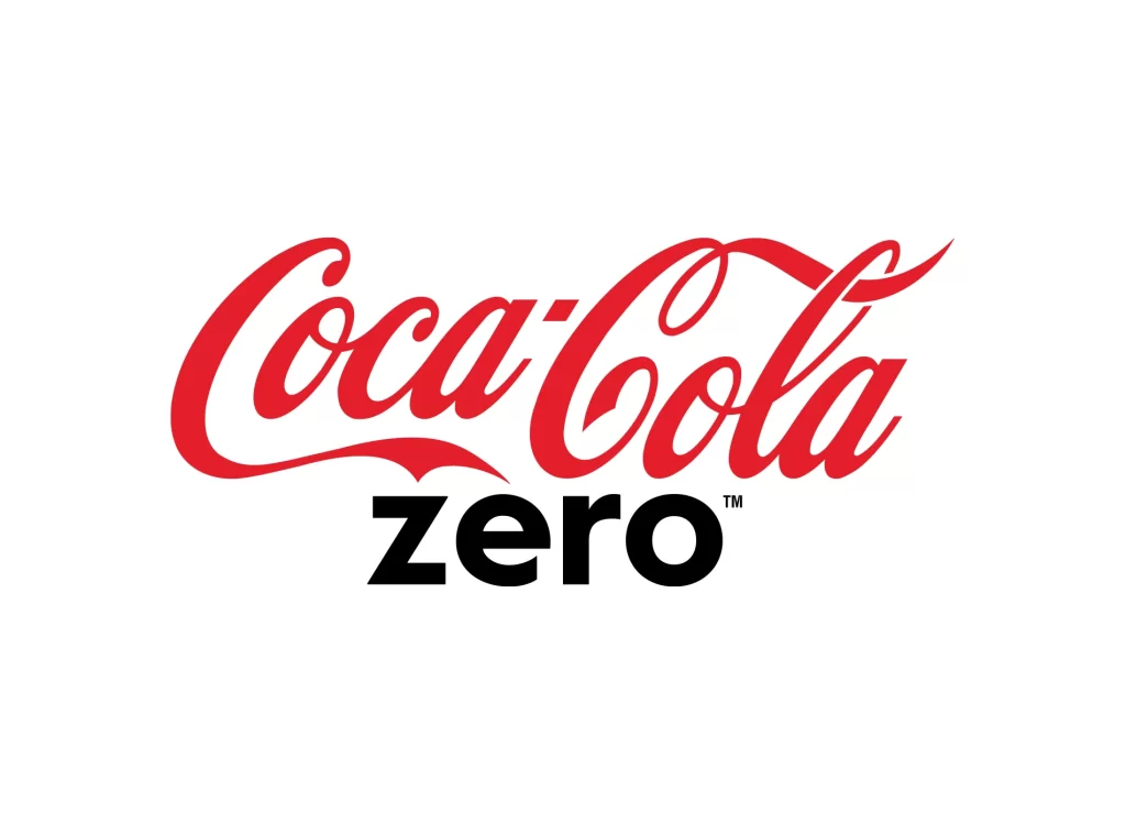 Coca-Cola Zero vector wordmark logo