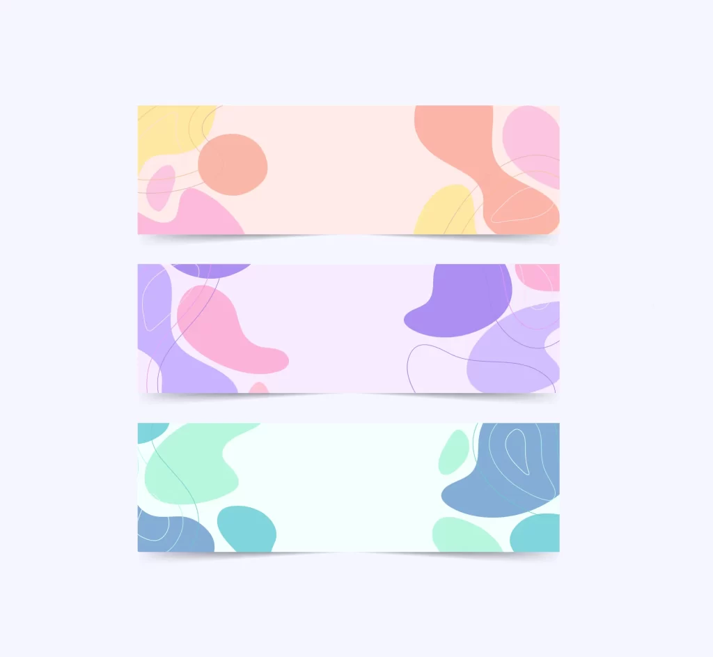 abstract banner background vector