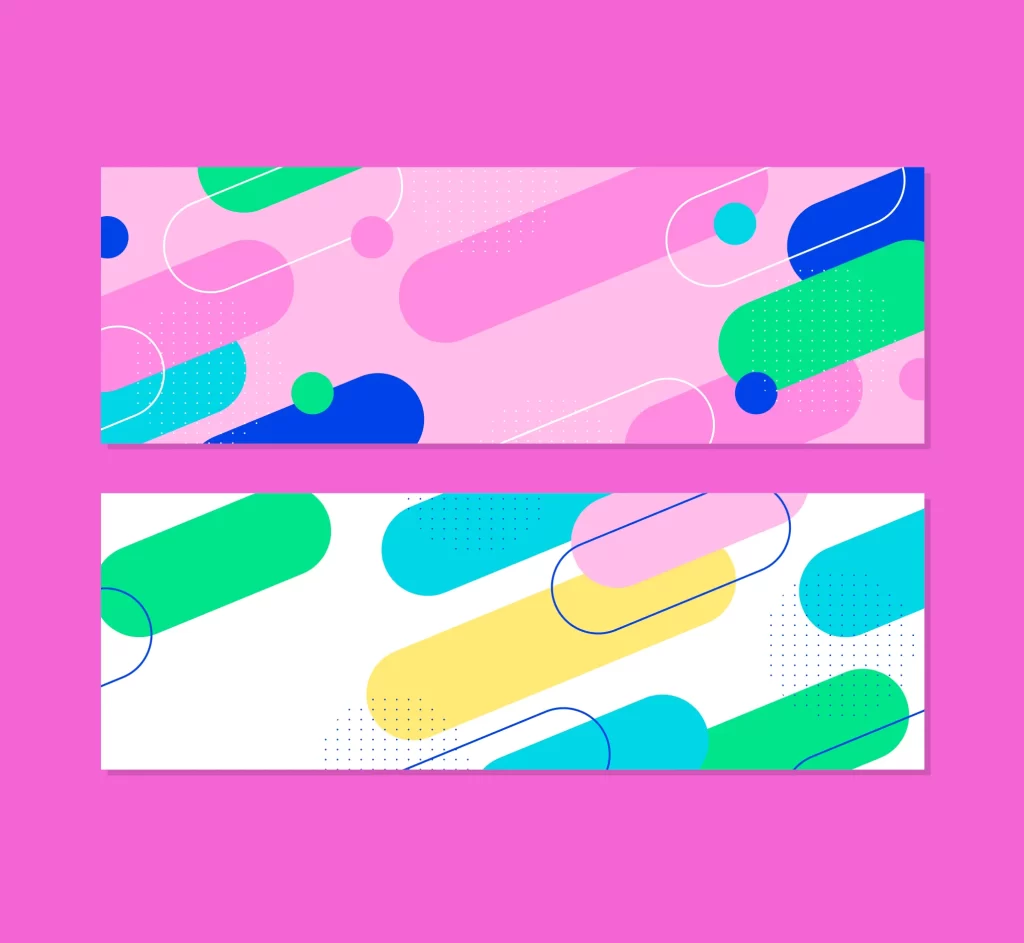 dynamic background vector banner