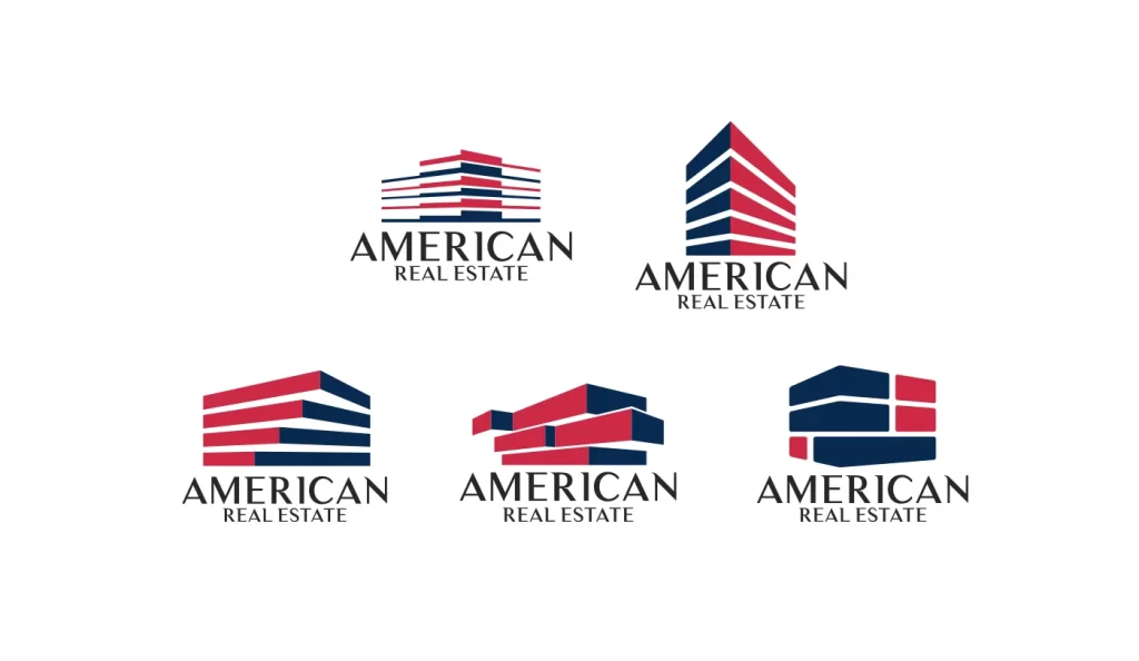 house building vector logo Real Estate hotel apartment