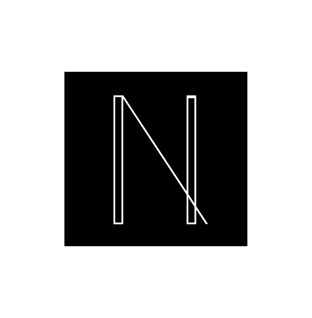 letter N vector logo wordmark