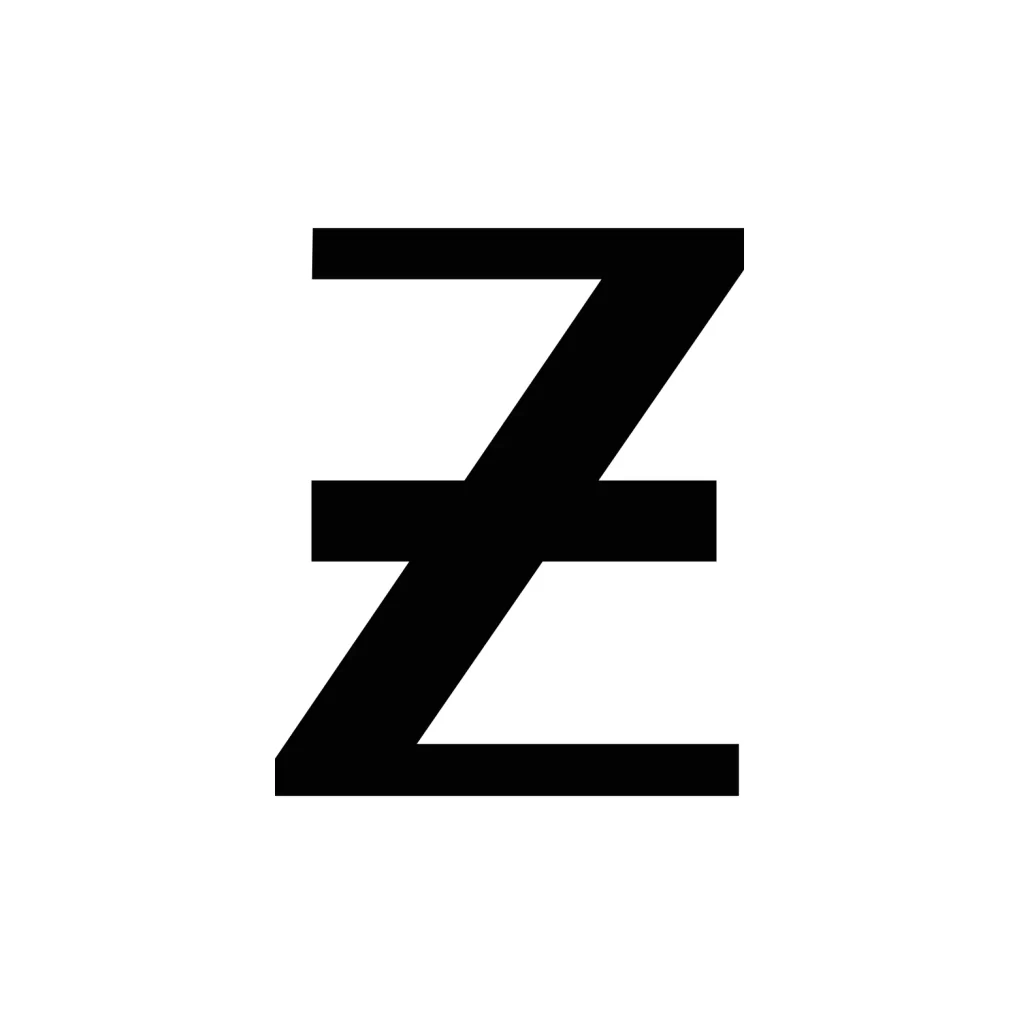 letter Z vector logo wordmark