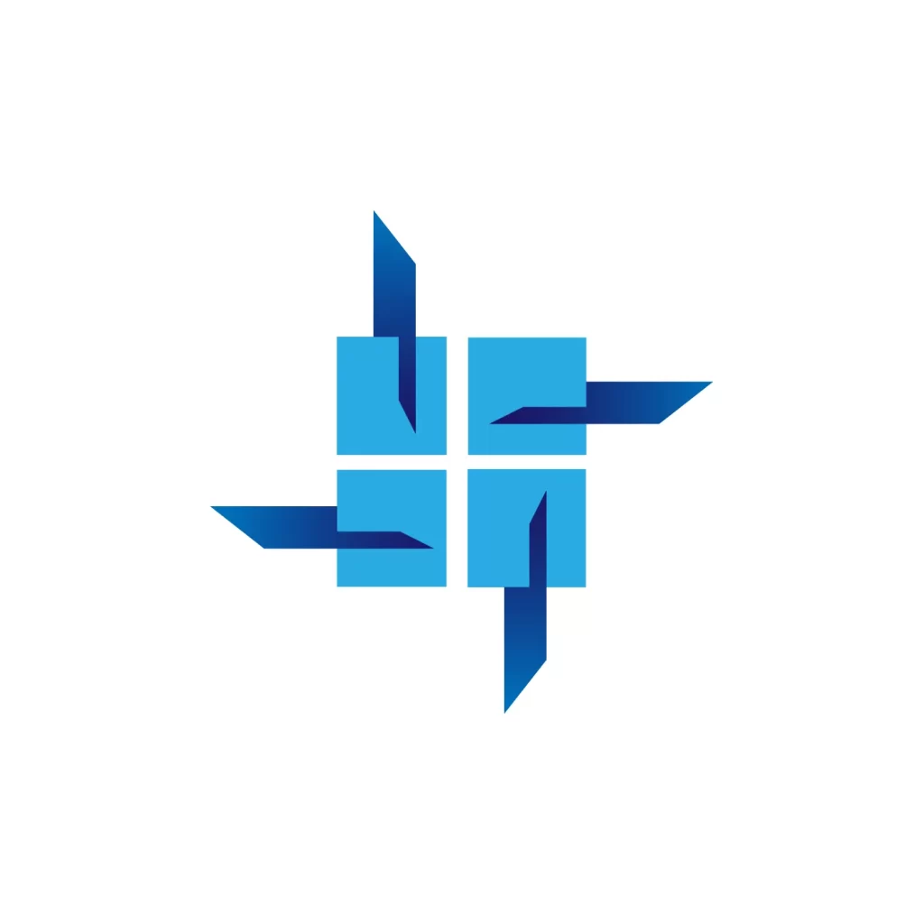 spin science technology vector logo