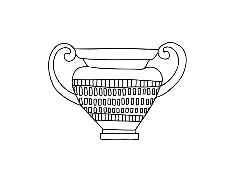 Pot vector illustration lines flowerpot jardiniere