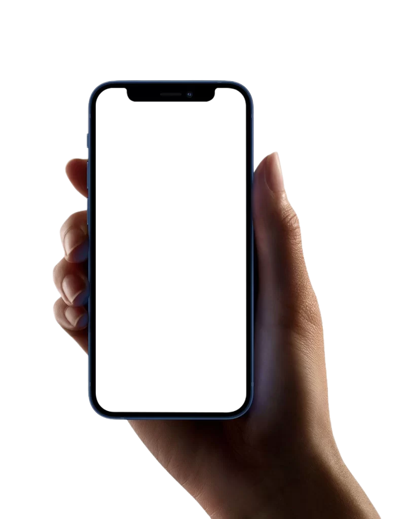 iPhone hand pose Holding mockup