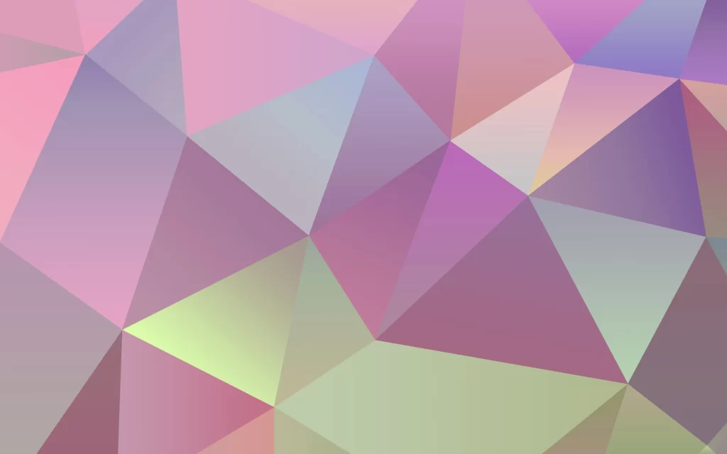 Abstract Geometric Shapes Pastel Colors Triangles Polygonal Pattern