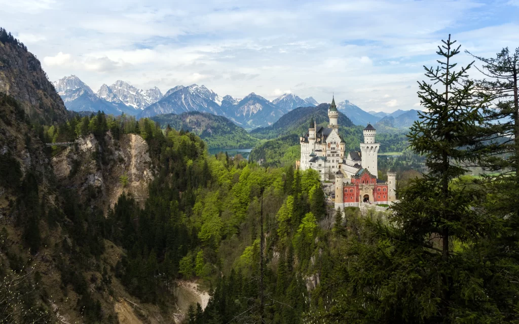 Castle Mountains Forest Skyline Scenic