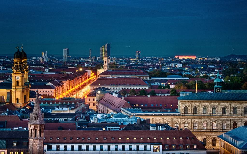 Cityscape Night Lights Architecture Urban Skyline