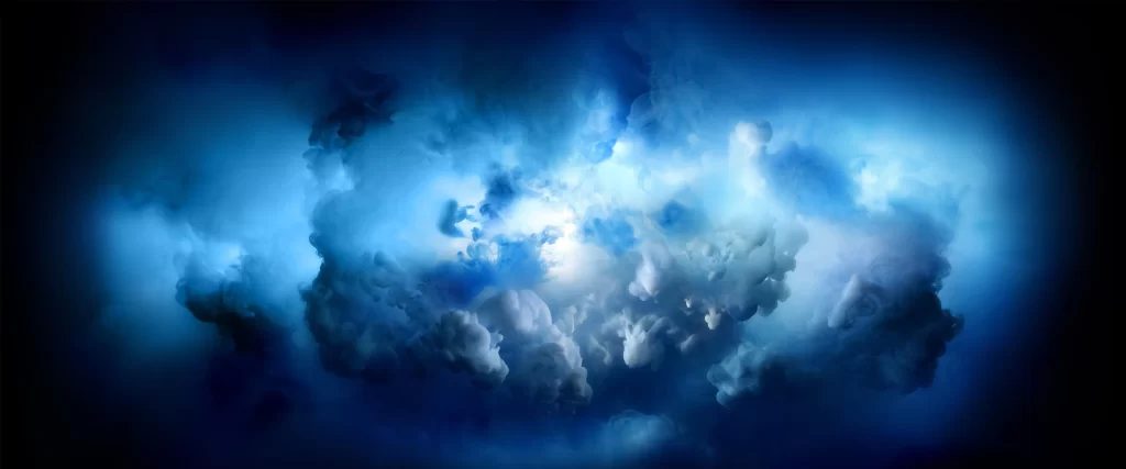 Abstract, clouds, blue, ethereal, mystical, surreal