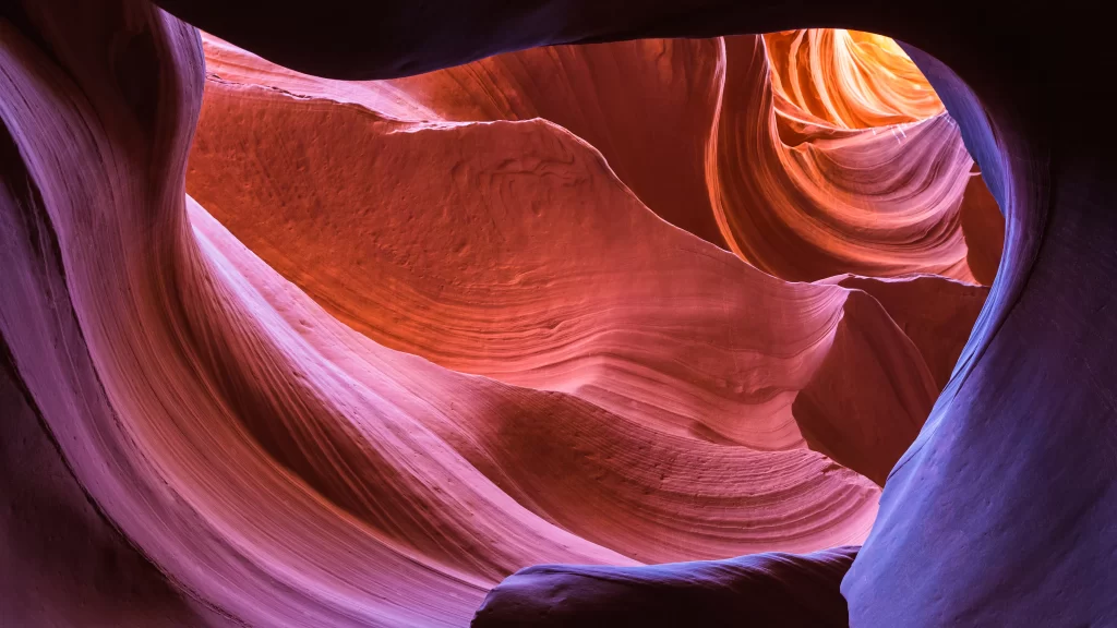 Antelope Canyon, red rock, erosion, natural beauty, sunlight, geological formation