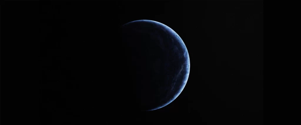 Darkness, moon, shadow, space, celestial, solitude