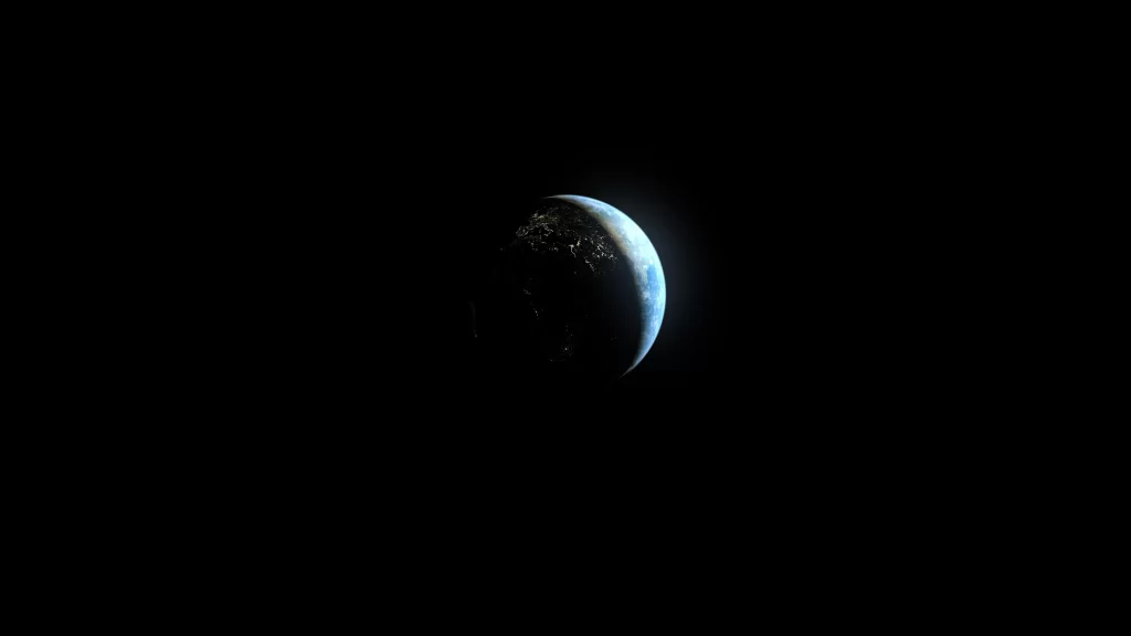 Earth space darkness atmosphere celestial planet cosmos solitude