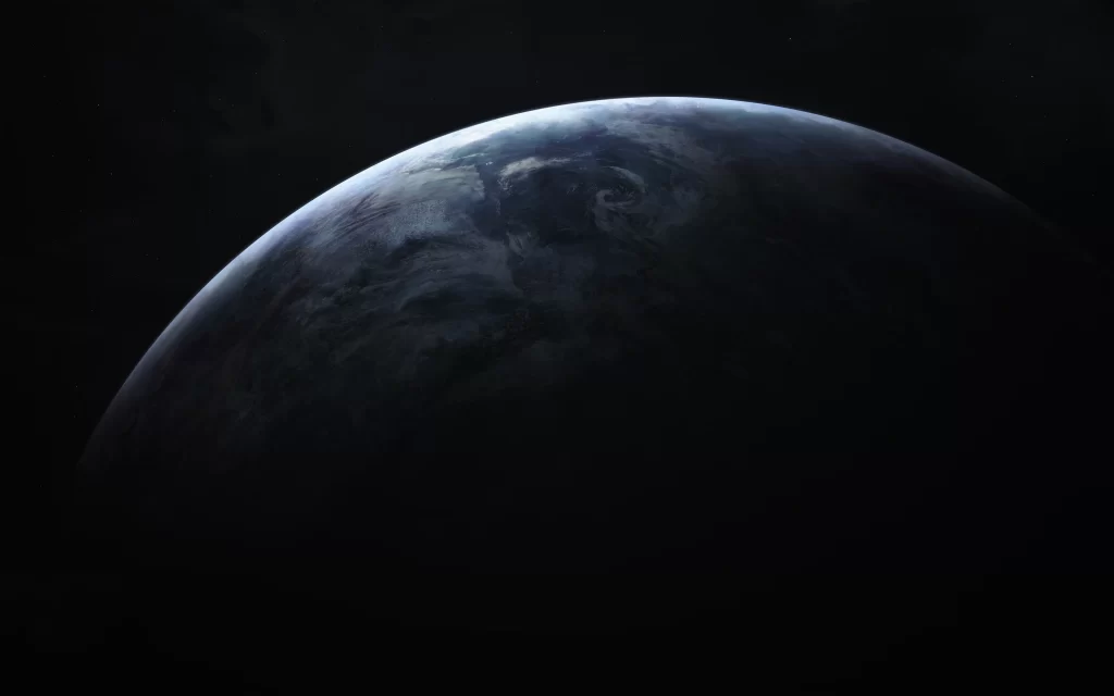 Earth space planet atmosphere darkness celestial