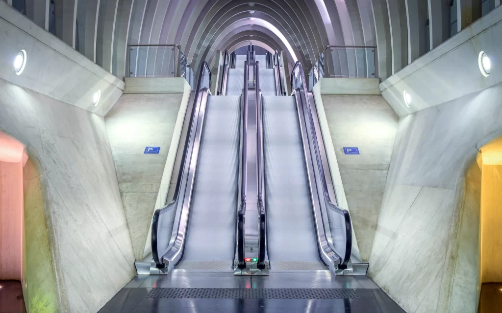 Escalator modern architecture transportation design interior