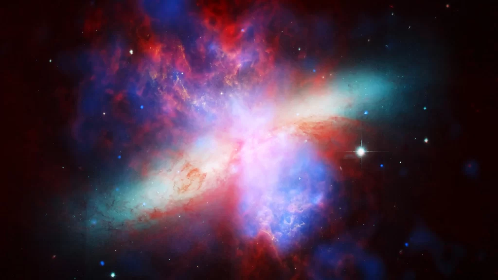 Galaxy nebula stars cosmic universe colorful space astronomy