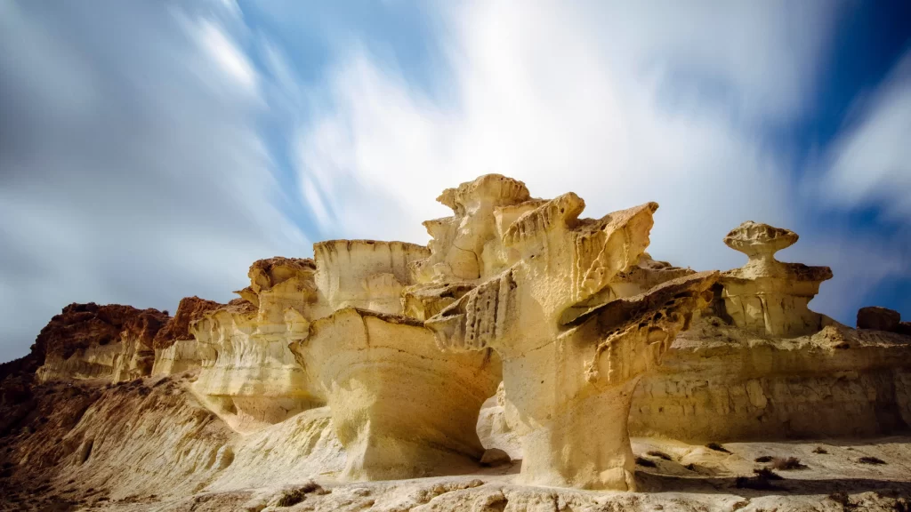KEYWORDS landscape rock formations erosion desert sky clouds