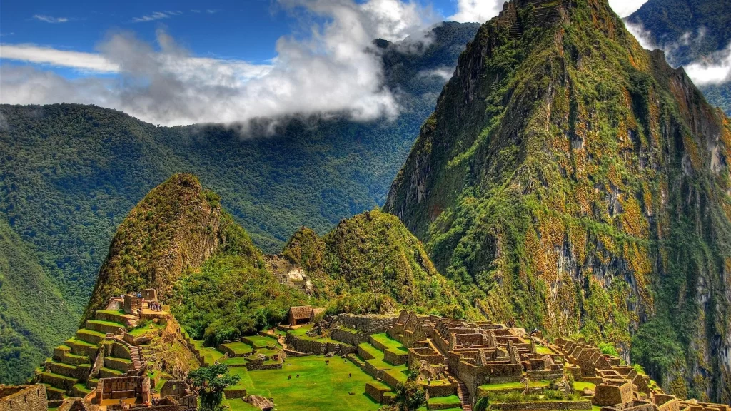 Machu Picchu Incan ruins Andes mountains Peru ancient civilization historical si