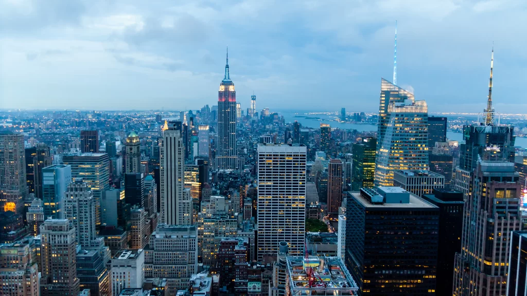New York City skyline skyscrapers urban landscape cityscape Empire State Buildin