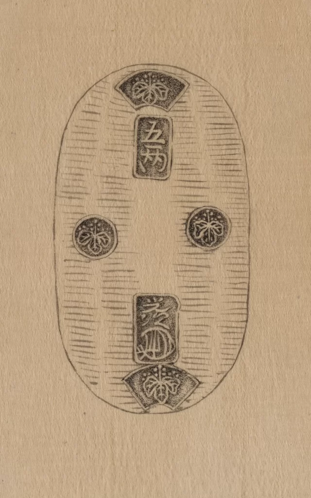 Oval Pattern Text Symmetrical Decorative