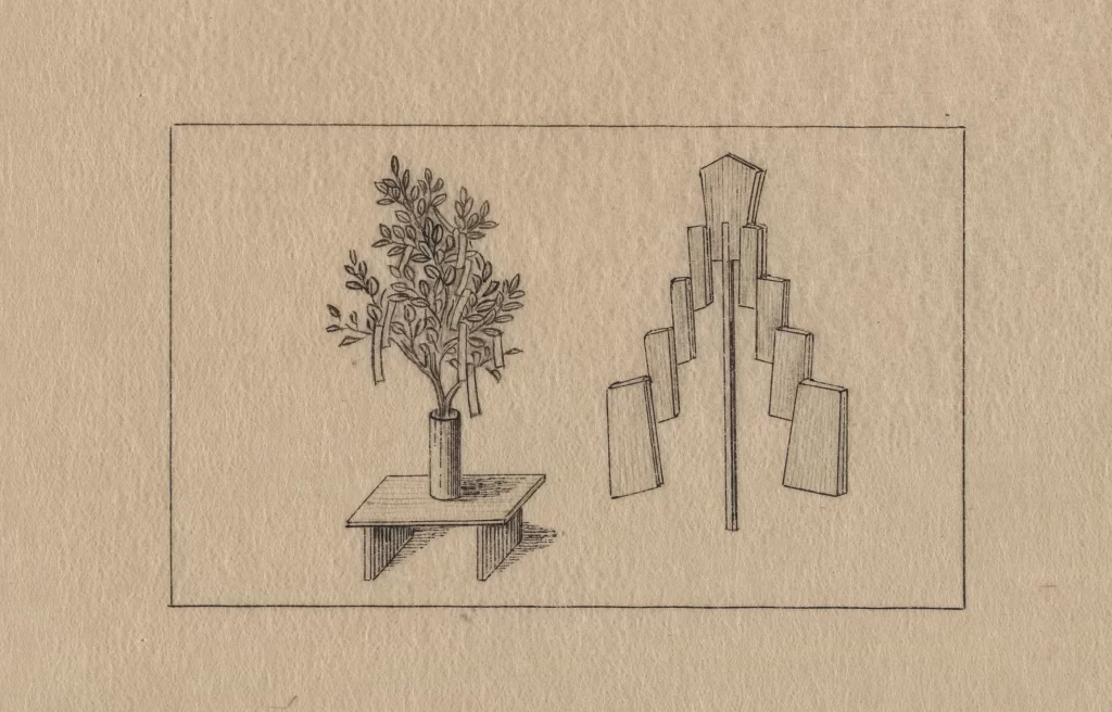 Plant Vase Table Abstract Structure