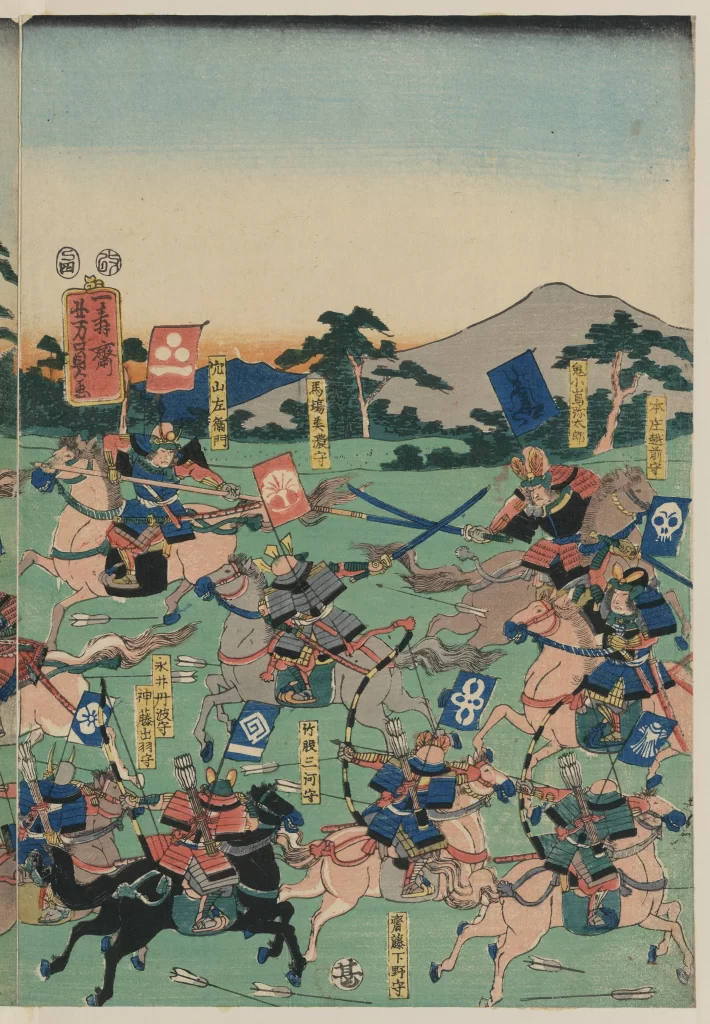 Samurai Battle Horses Traditional Japanese Art