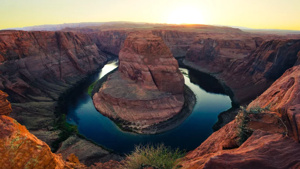 Sunset Canyon River Rock