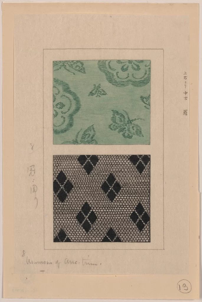 Textile Patterns Green Black Geometric Floral