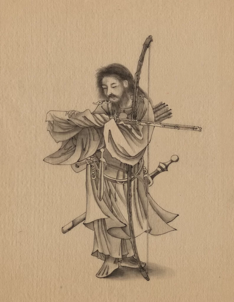Traditional Attire Bow Arrows Historical Detailed