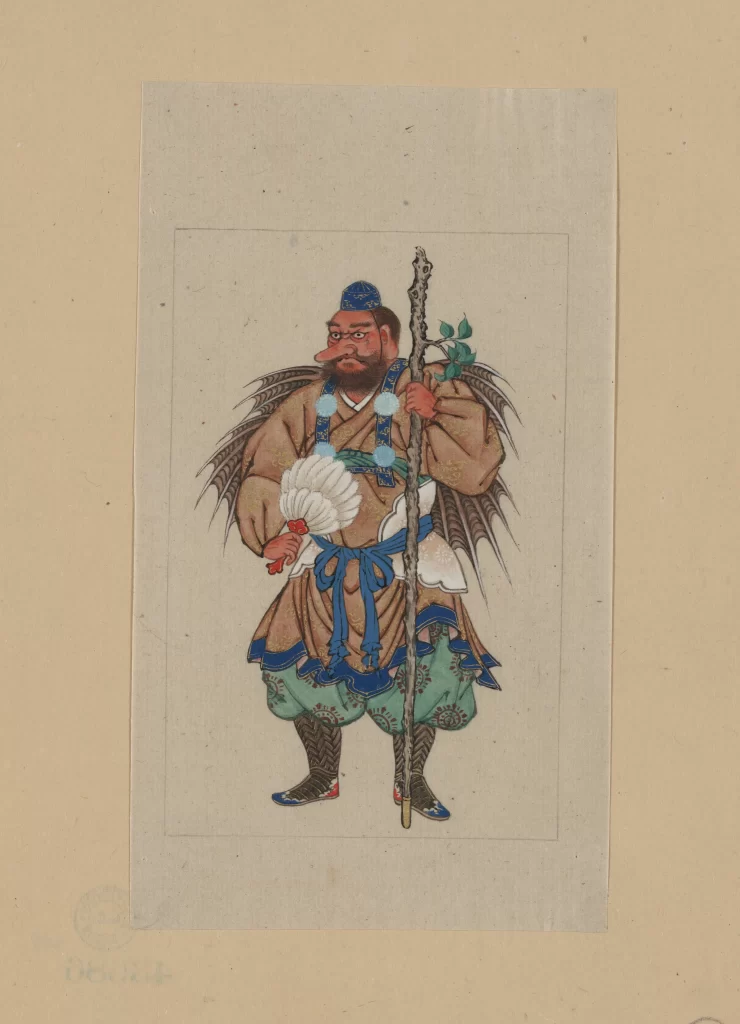 Traditional Character Costume Fan Staff Cultural