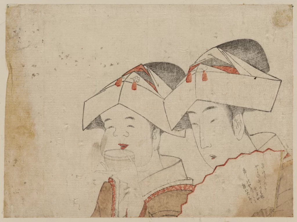 Traditional Japanese Art Elegance Kimono Headdress Culture