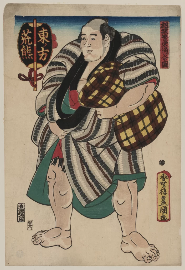 Traditional Japanese Art Sumo Wrestler Ukiyoe Costume