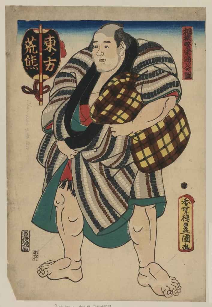 Traditional Japanese Art Sumo Wrestler Ukiyoe Costume