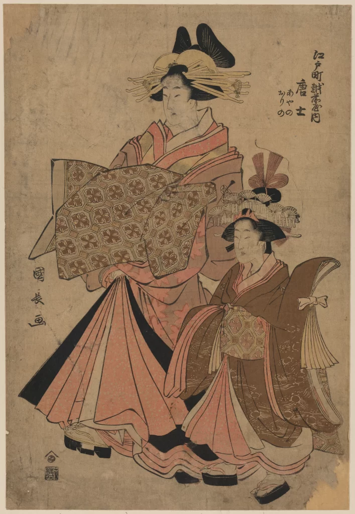 Traditional Japanese Attire Ukiyo-e Cultural Art Historical Costume Intricate Patterns Elegant Design