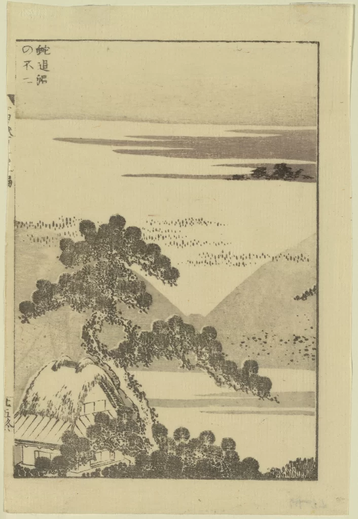 Traditional Japanese Landscape Tree House Mountains