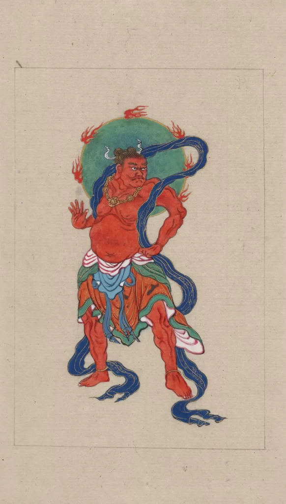 Traditional Painting Deity Colorful Cultural