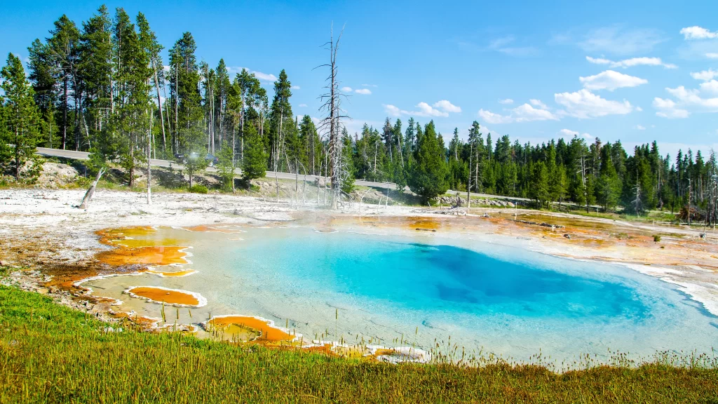 Yellowstone National Park geothermal hot spring