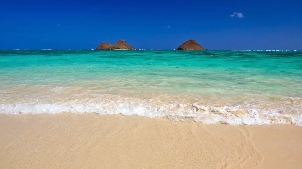 beach, ocean, waves, sand, islands, sky