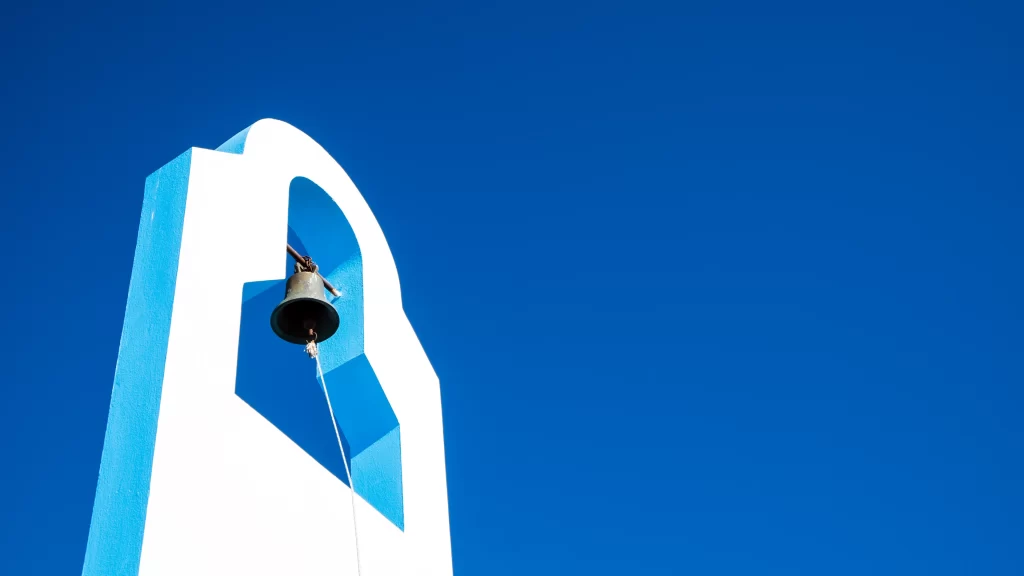 bell tower blue sky architecture structure